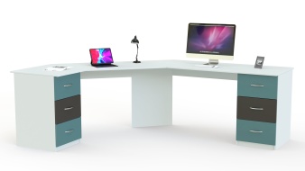 Письменный стол для двоих Дублин 99 BMS под подоконник