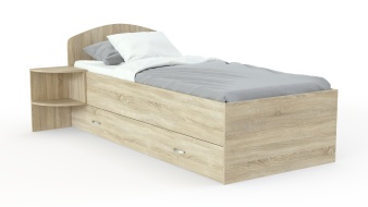 Светлая Кровать Mebi BMS