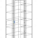 Чертеж Шкаф угловой Соната BMS