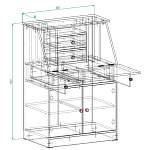 Комод-секретер Ник-3 BMS