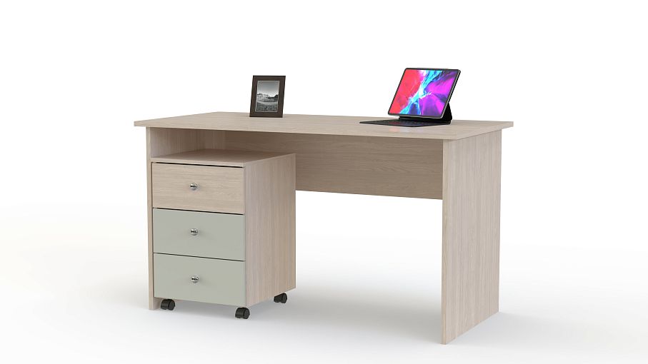 Стол прямой с тумбой Соня BMS - Фото