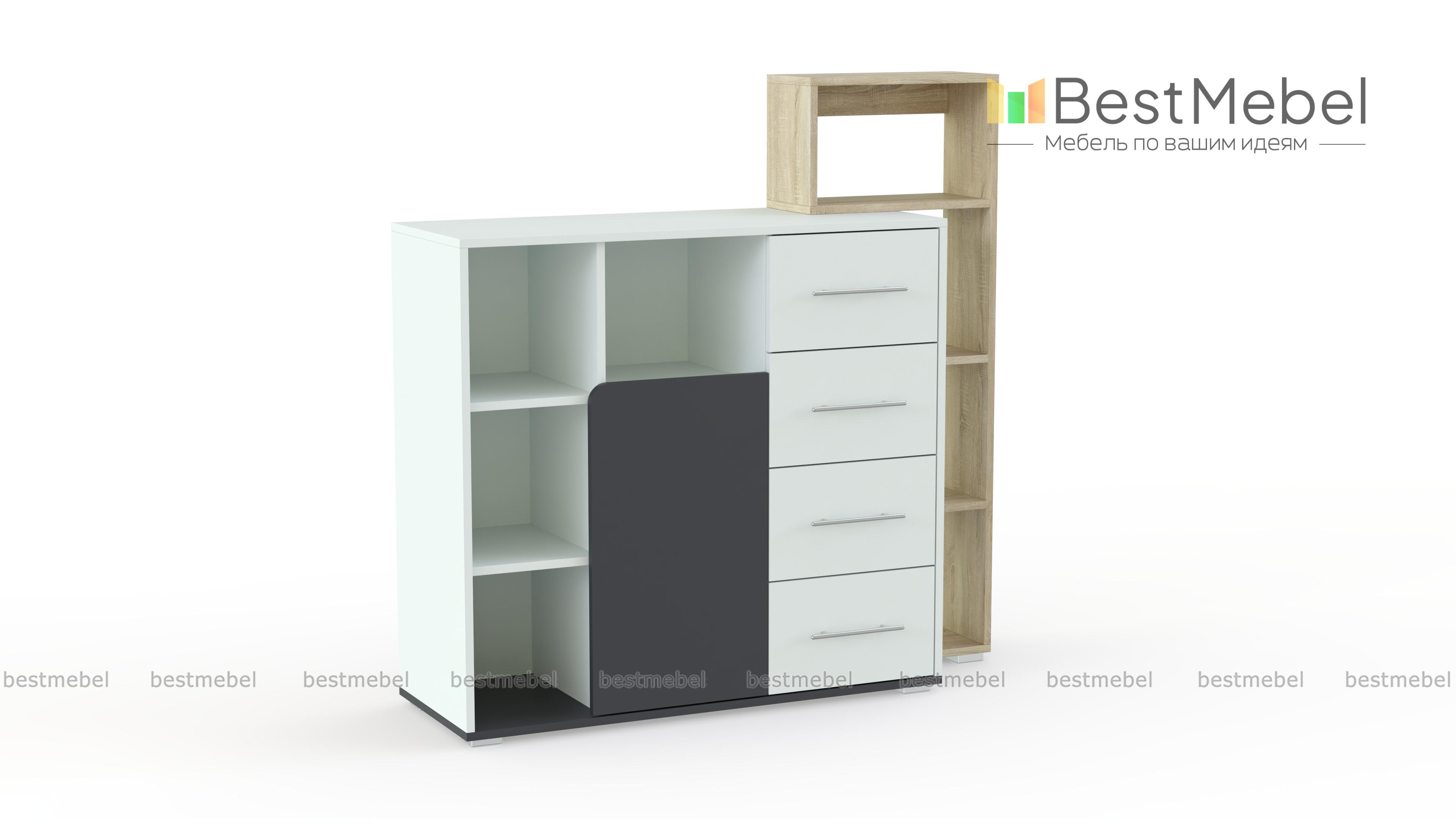 Комод Молодежный Бруно BMS - Фото