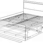 Чертеж Кровать Амели 2.10 BMS