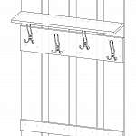Схема сборки Вешалка Скандинавия 5 BMS
