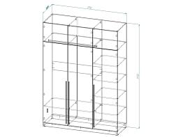 ЭСКИЗ Шкаф для одежды Бронкс  (1750х2450х600)