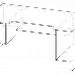 Чертеж Геймерский стол Мадрид-6 BMS