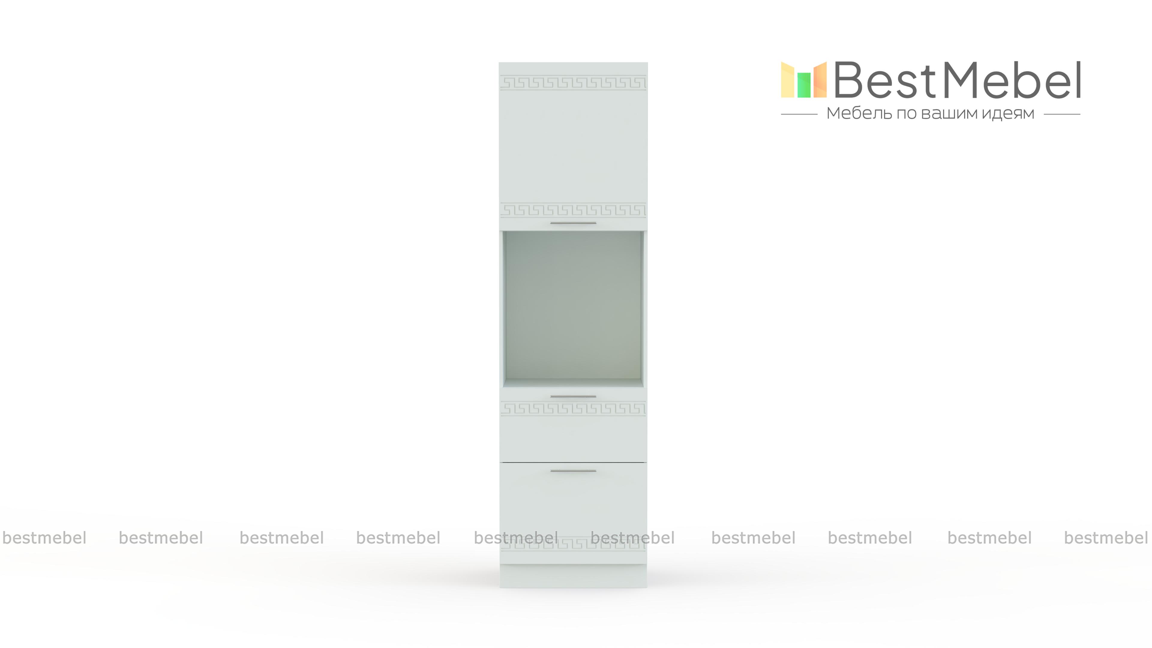 Шкаф-пенал с нишей 2 ящика Греция BMS - Фото