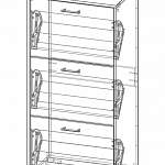 Чертеж Тумба для обуви Скарпе 3 BMS
