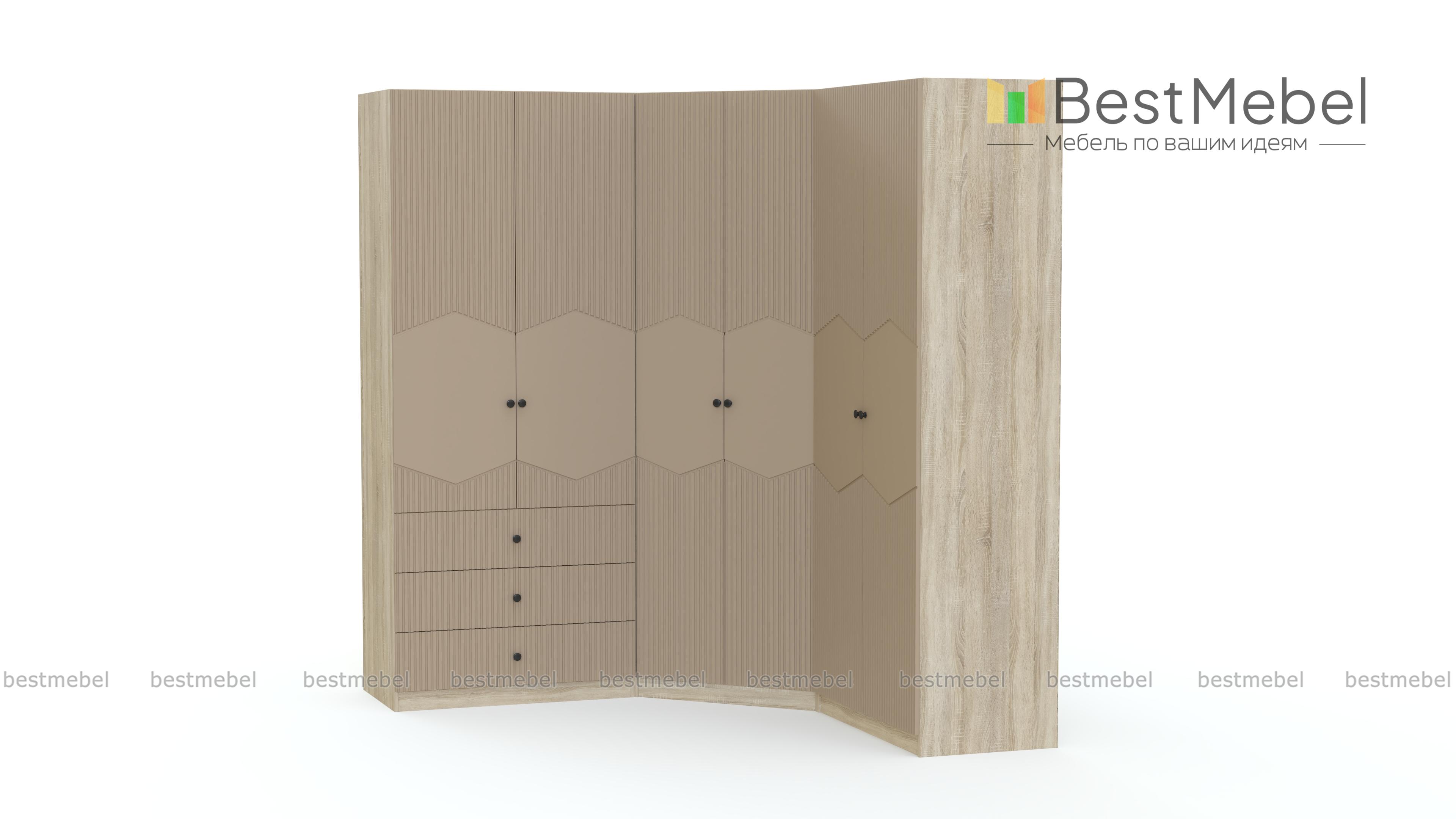 Шкаф угловой Клэр 27 BMS - Фото