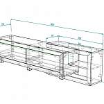 Чертеж Тумба под ТВ Гендель BMS