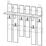 Чертеж Вешалка Глория 3 BMS
