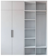 Распашной шкаф Вилета 5  (700х2300х300)