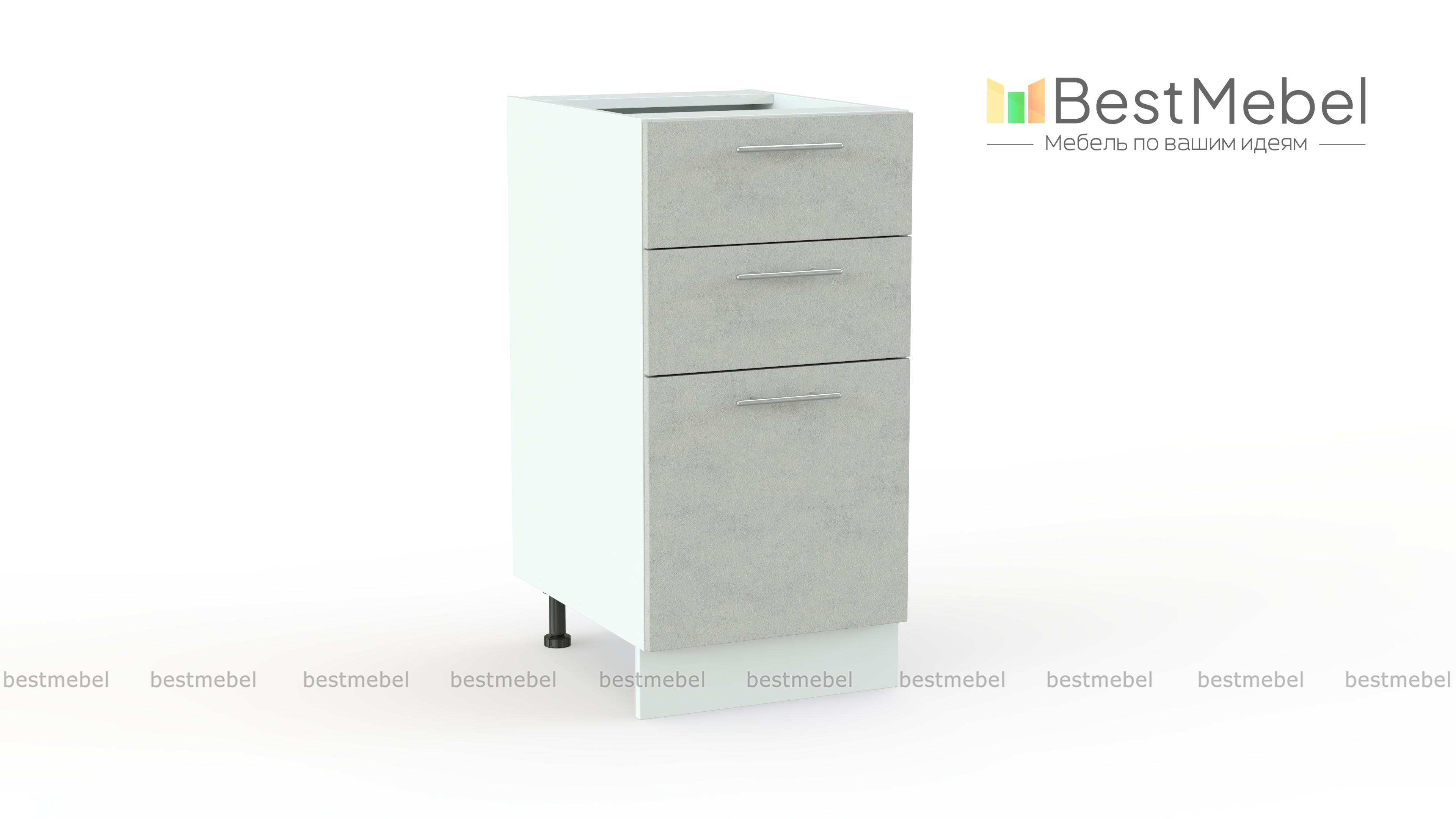 Шкаф нижний 3 ящика Оля BMS - Фото