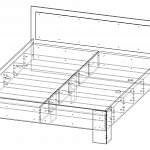 Чертеж Кровать Milo 05 BMS