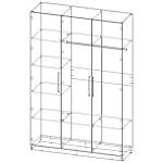 Распашной шкаф Вилета 3 (1600*2400*500)