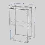 Шкаф верхний 1 дверь Лайт BMS