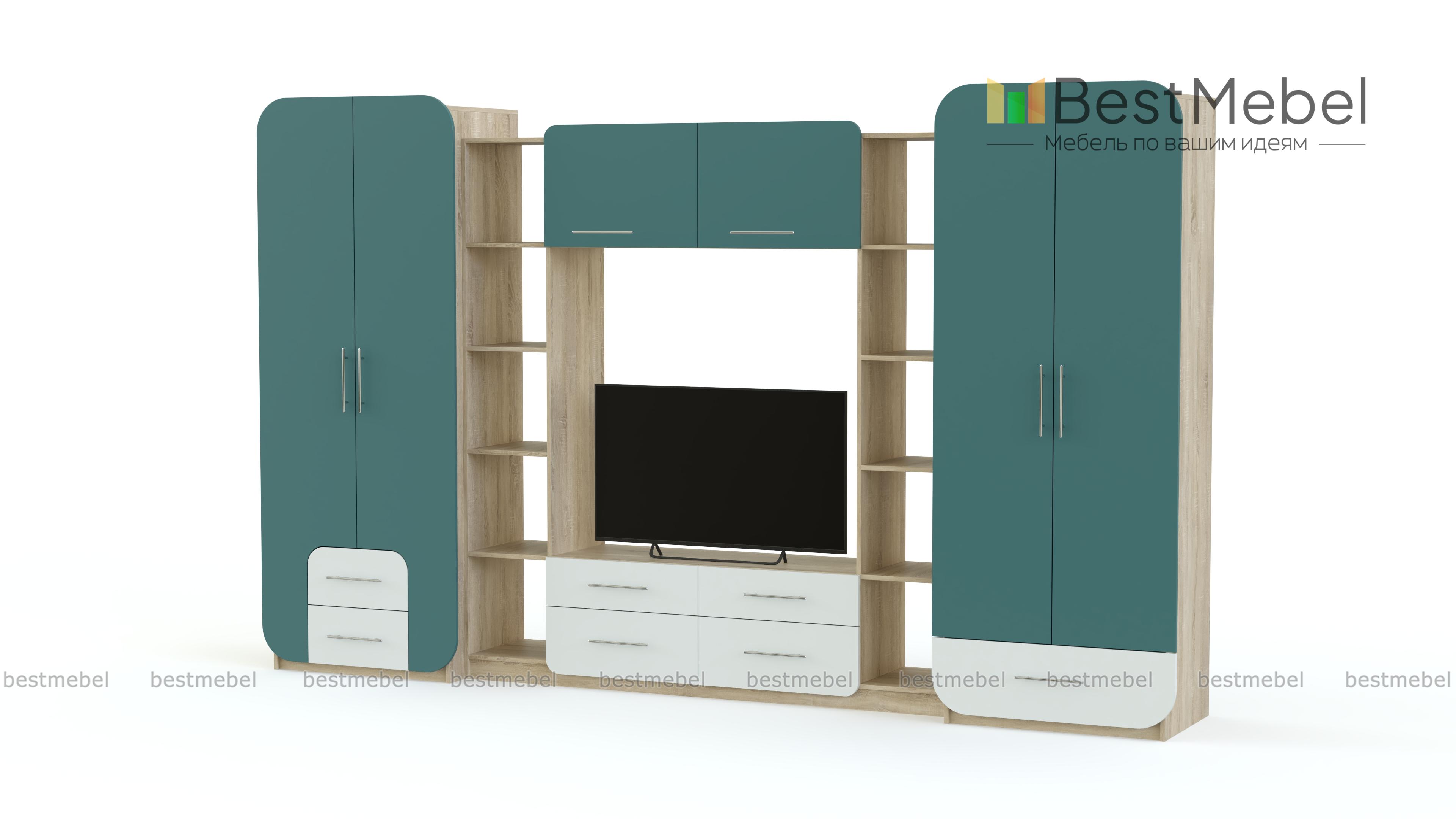 Стенка для гостиной Пенелопа-9 BMS - Фото