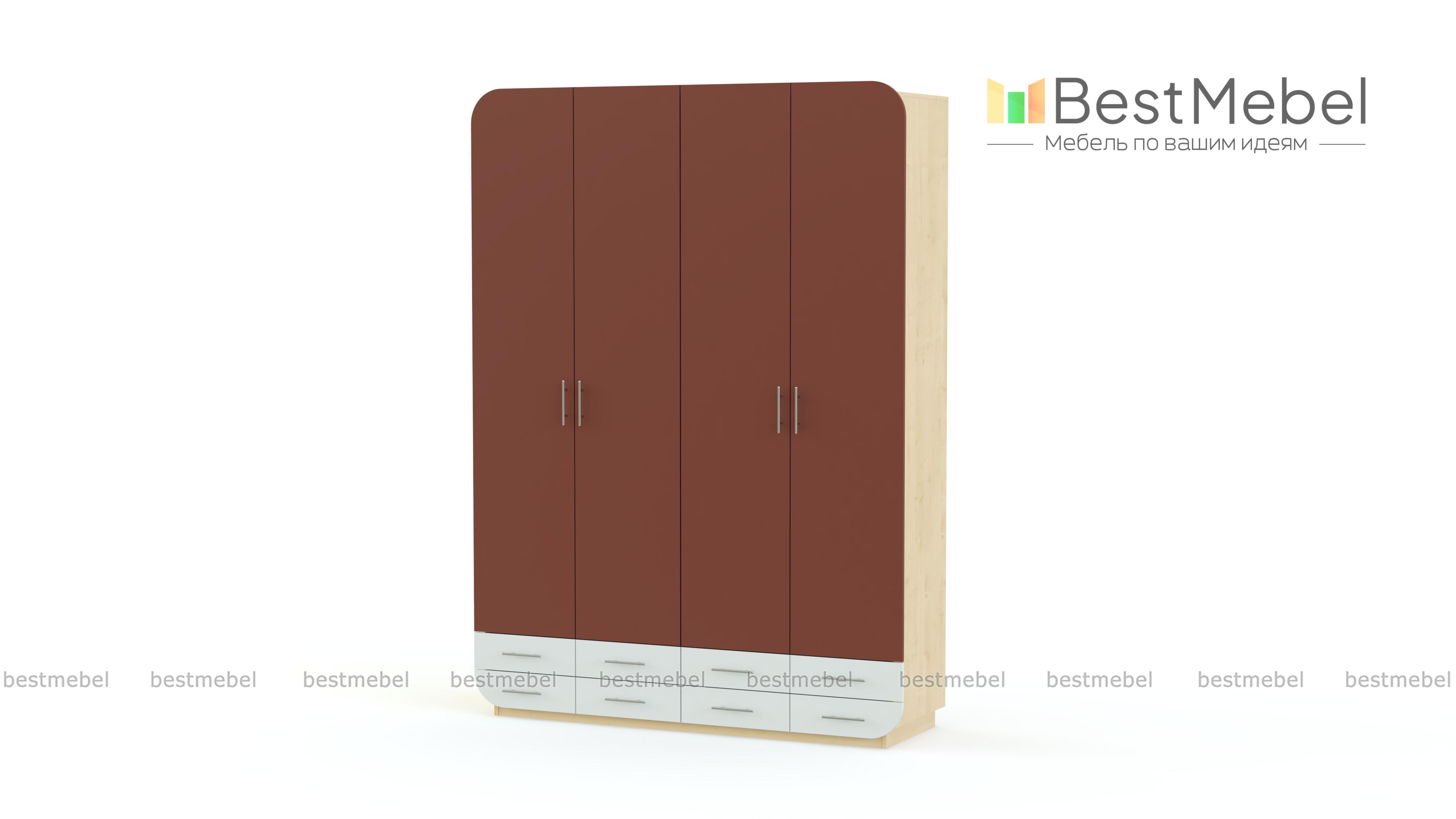 Распашной шкаф Модерно 19.1 BMS - Фото