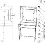 Схема сборки Туалетный стол Марко 3 BMS