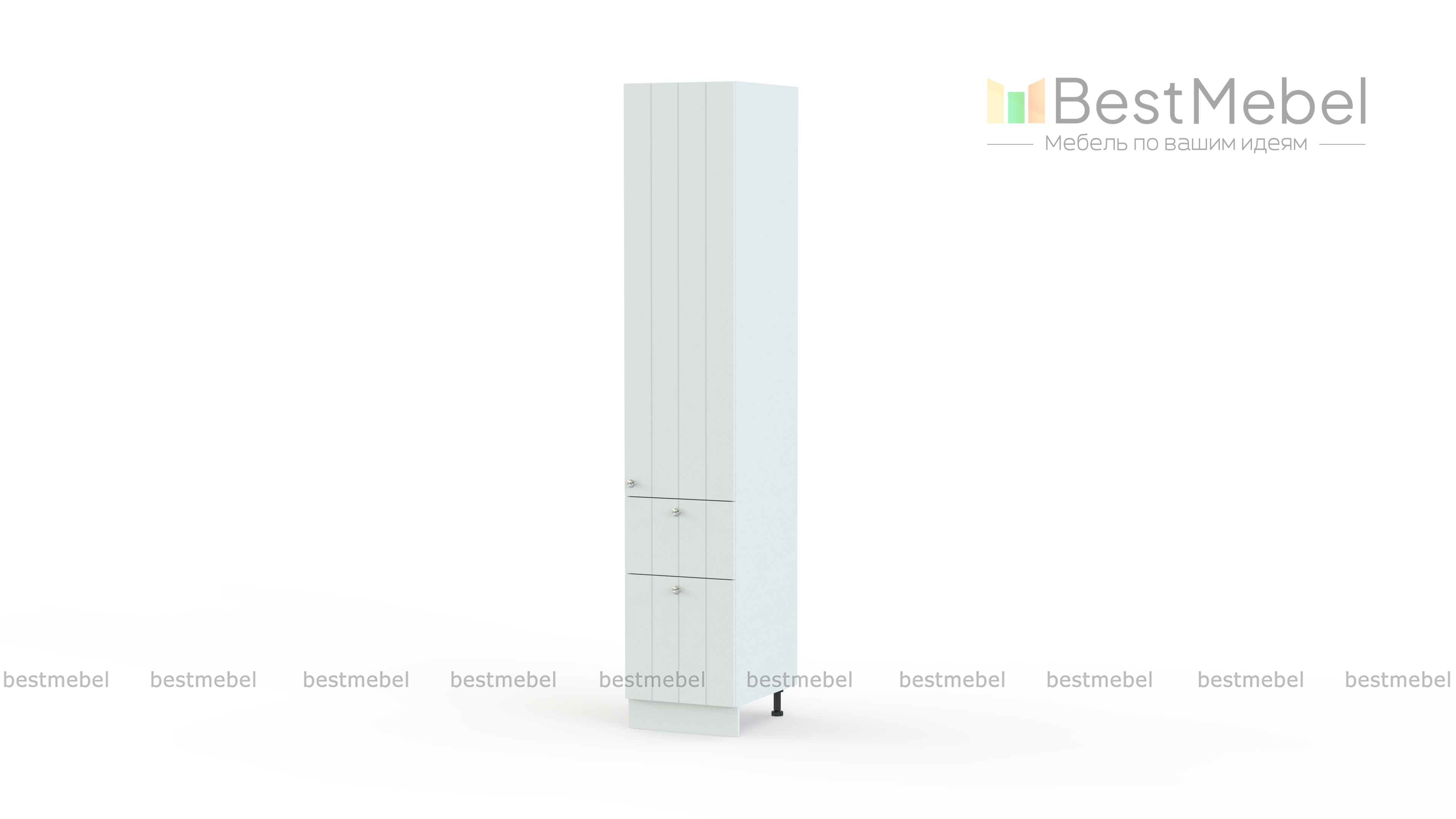 Шкаф пенал с 1-ой дверцей и 2-мя ящиками Прованс BMS