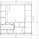Чертеж Тумба под ТВ Верона BMS