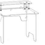 Чертеж Геймерский стол Стим 4 BMS