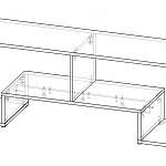 Чертеж Тумба TV-Line ТВ-06 BMS