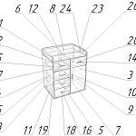 Схема сборки Пеленальный комод Люсси 6 BMS
