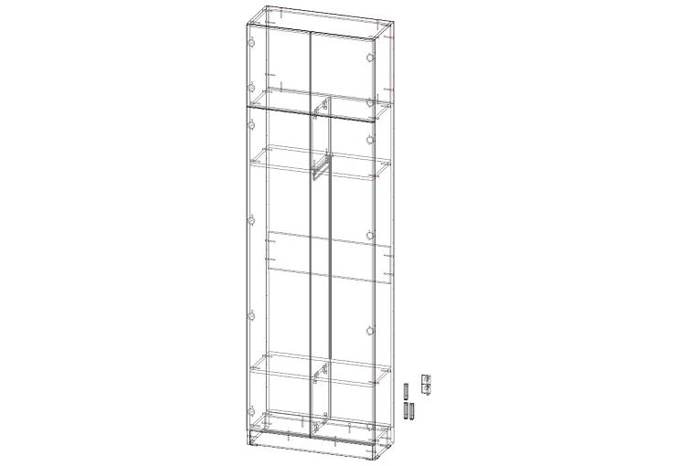 Шкаф распашной Томми 35 (700х2000х300)