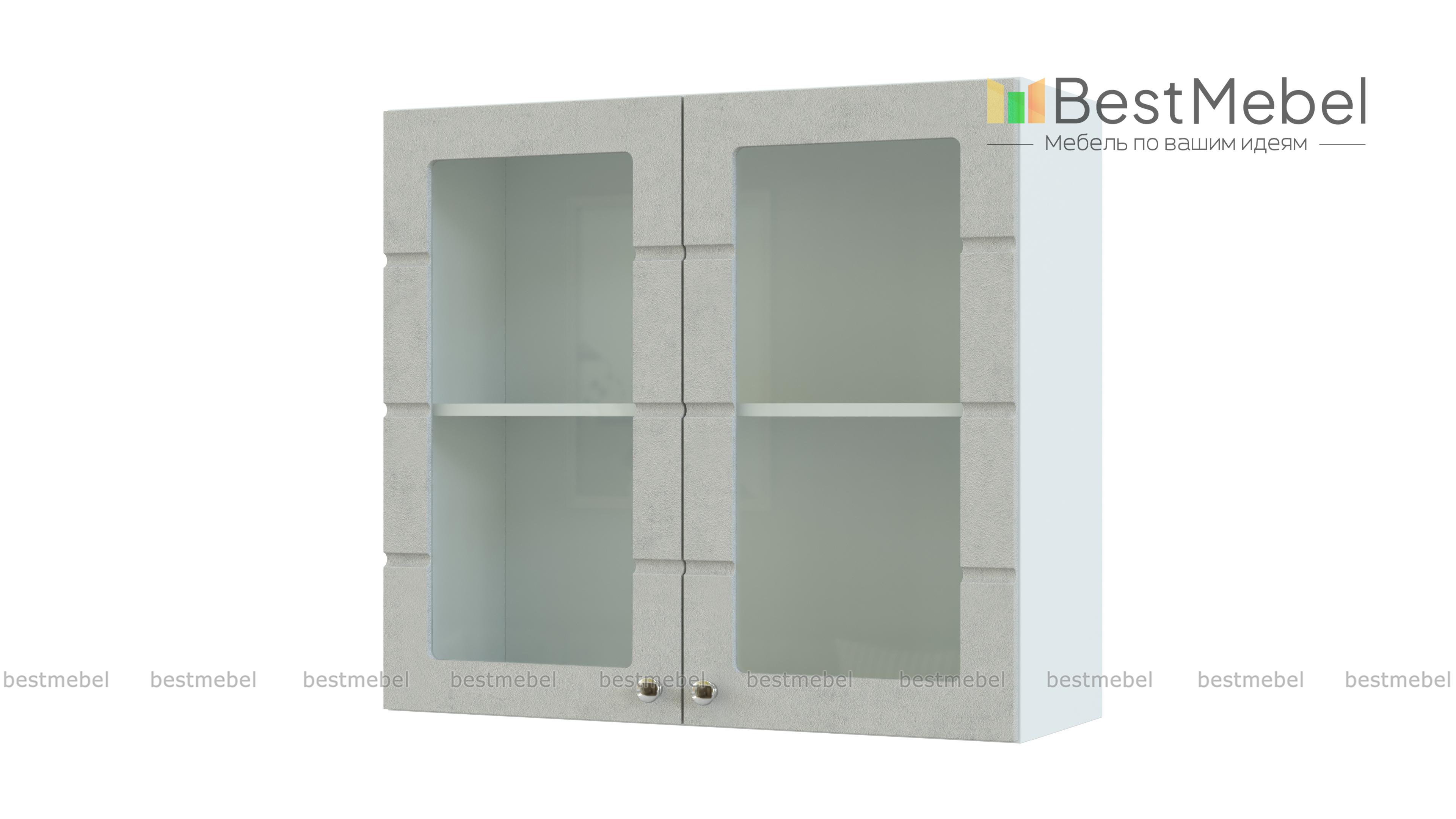 Шкаф-витрина Квадро BMS - Фото