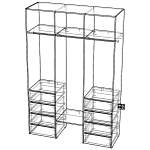 Стеллаж для одежды Мирта 9 BMS