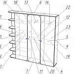 Чертеж Распашной шкаф Альма 10 BMS