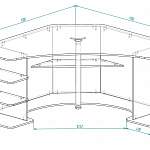 Схема сборки Компьютерный угловой стол Глэйм 1 BMS