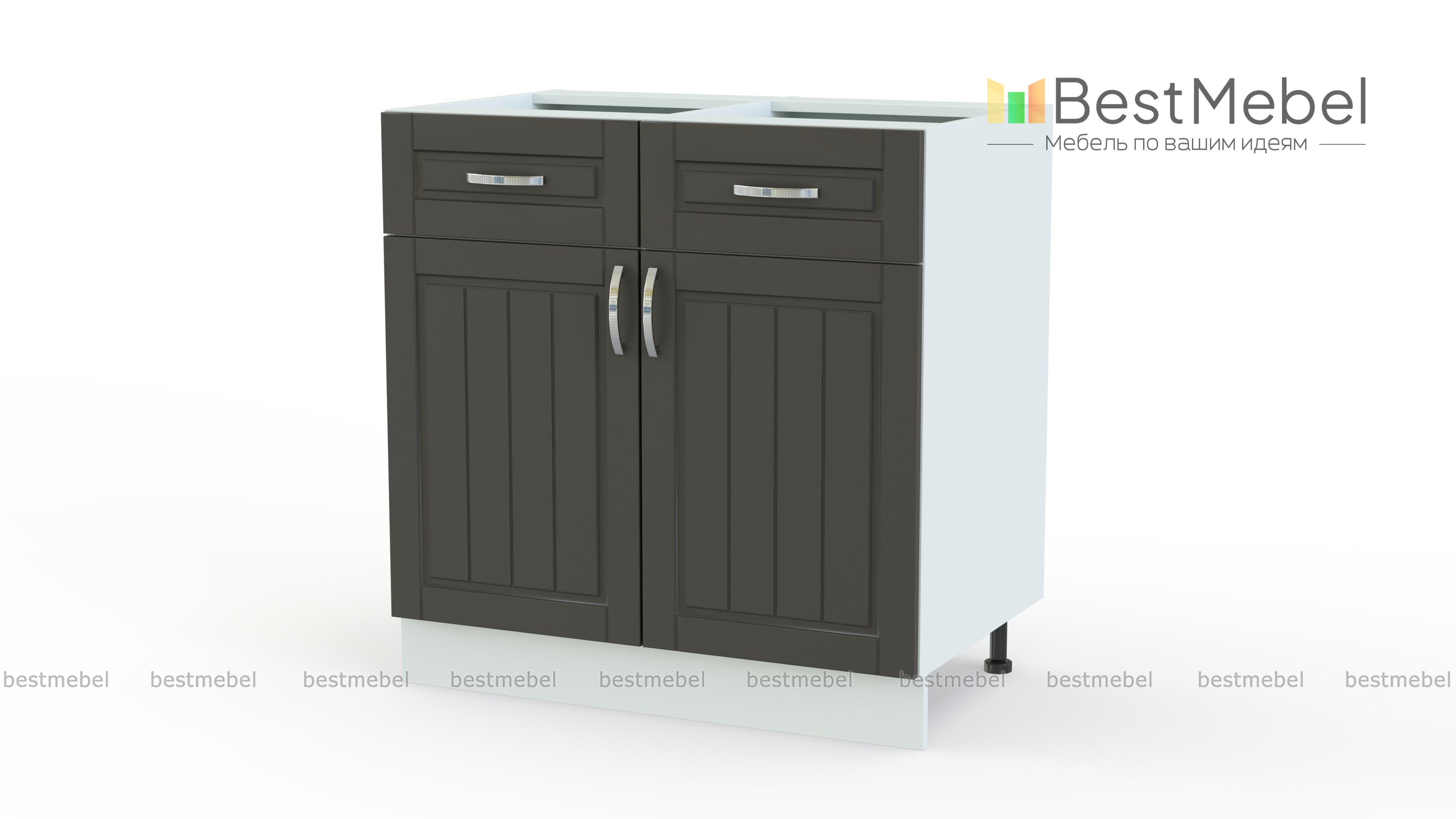 Шкаф нижний Лондон 2 двери 2 ящика BMS - Фото