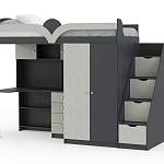 Кровать-чердак с рабочей зоной Мираж К-32 BMS - Фото 5