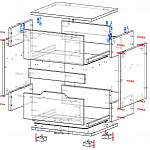 Схема сборки Прикроватная тумба Анталия BMS