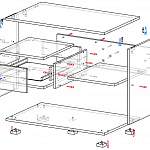 Чертеж Журнальный стол Смарти-2 BMS