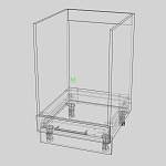 Шкаф нижний под духовку Лайт BMS