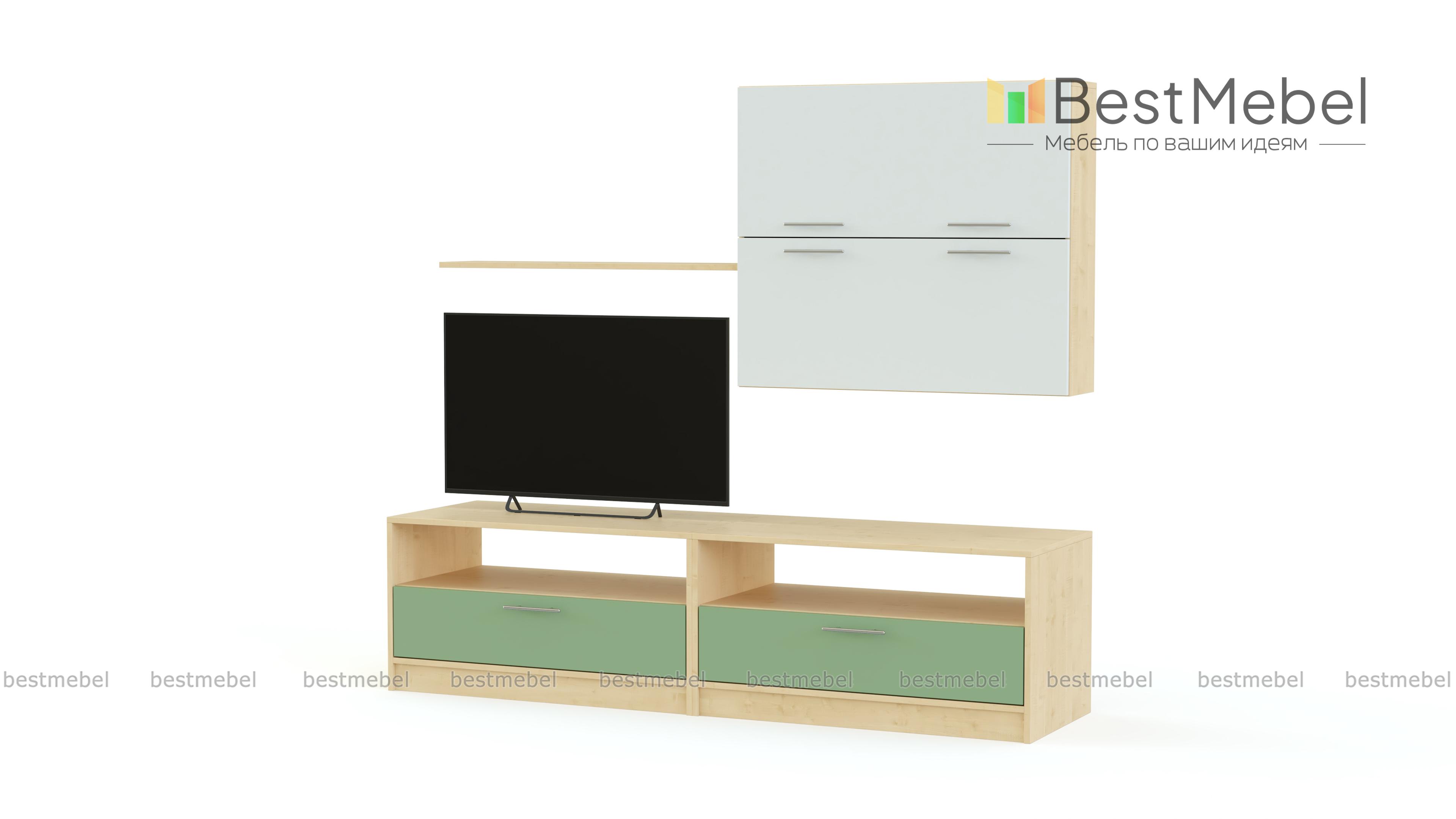 Стенка Глянец-45 МДФ BMS - Фото