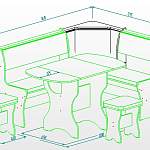 Кухонный уголок Ариэль BMS
