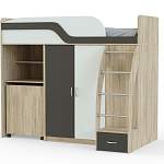 Кровать-чердак с рабочей зоной Мираж К22 BMS - Фото 4